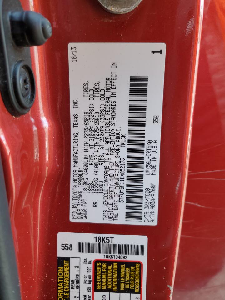 5TFUM5F11EX052173 2014 Toyota Tundra Double Cab Sr