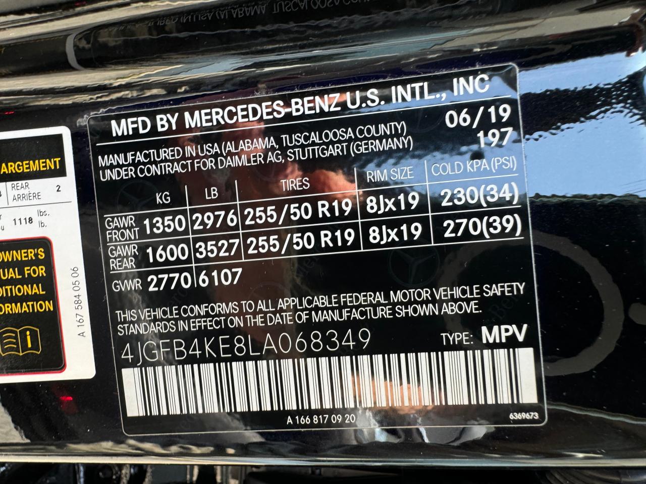 4JGFB4KE8LA068349 2020 Mercedes-Benz Gle 350 4Matic