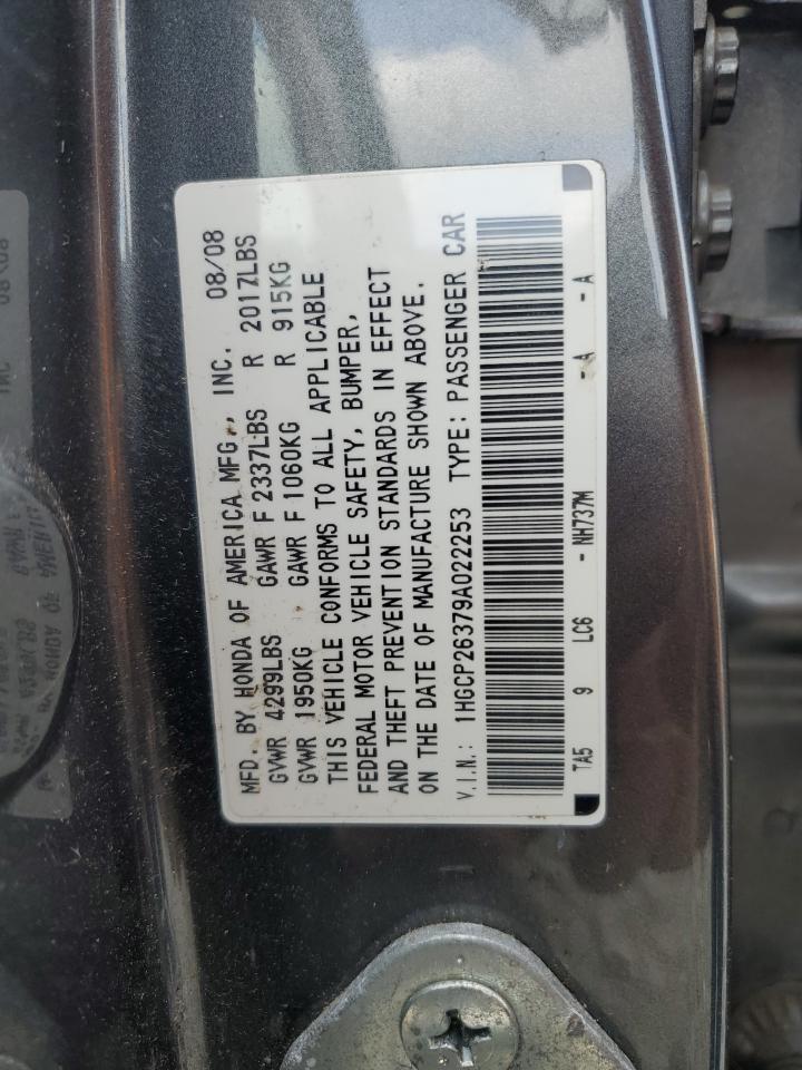 2009 Honda Accord Lx VIN: 1HGCP26379A022253 Lot: 71793314