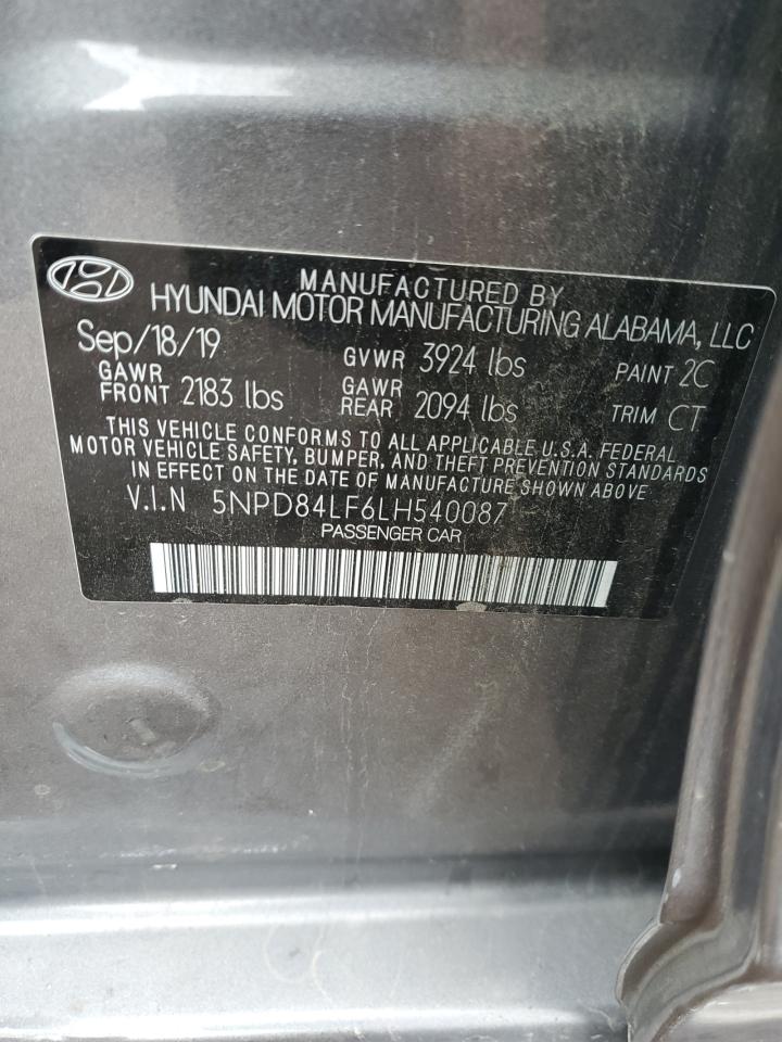 5NPD84LF6LH540087 2020 Hyundai Elantra Sel