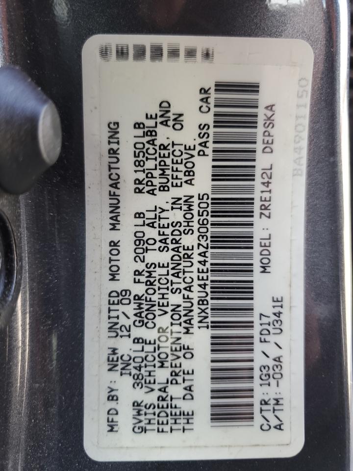 1NXBU4EE4AZ306505 2010 Toyota Corolla Base