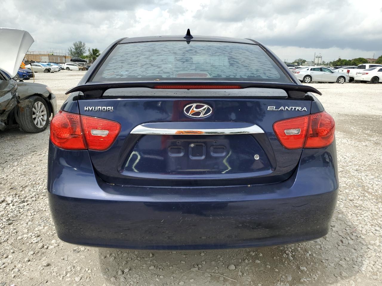 KMHDU4AD3AU133419 2010 Hyundai Elantra Blue