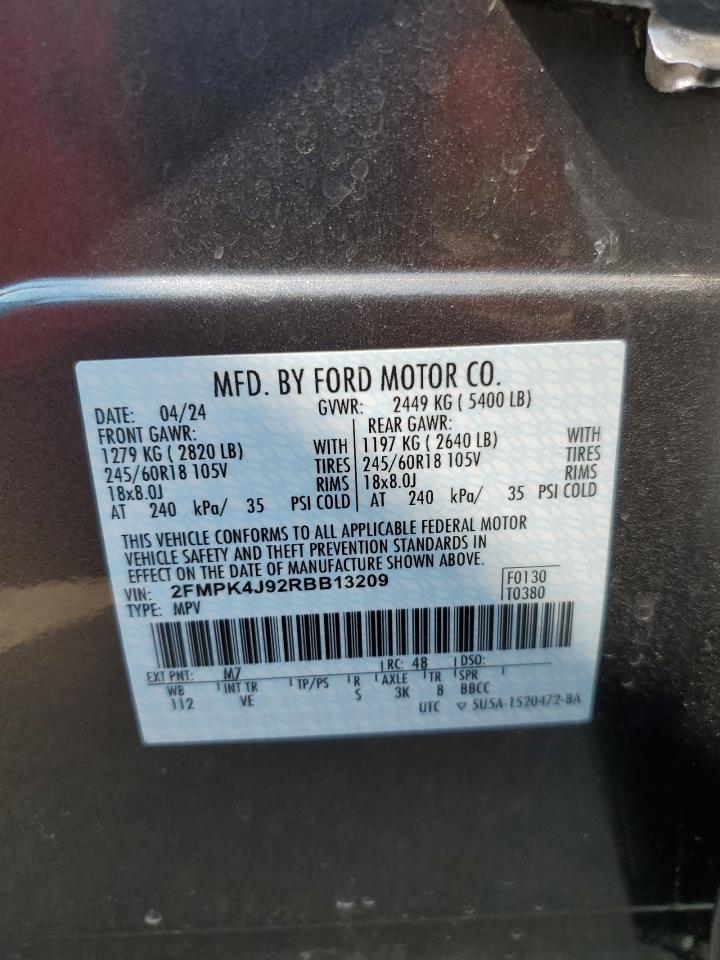 2FMPK4J92RBB13209 2024 Ford Edge Sel