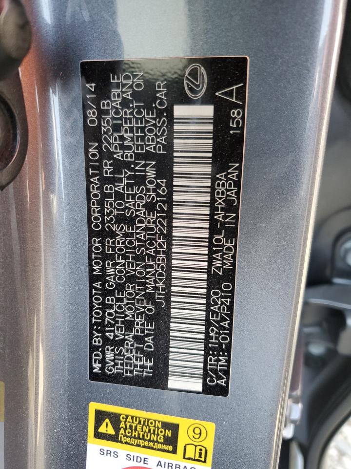 JTHKD5BH2F2212164 2015 Lexus Ct 200