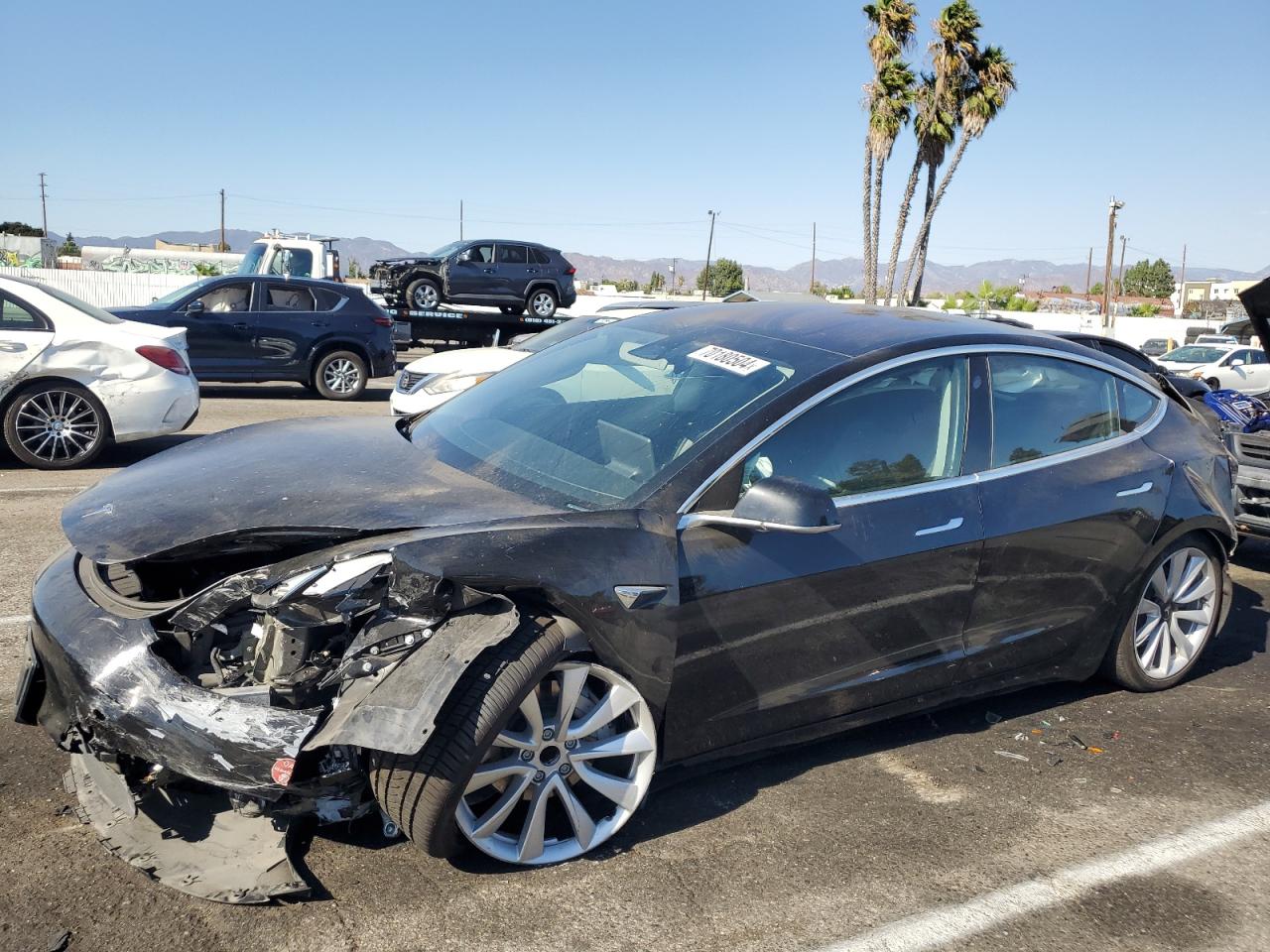 VIN 5YJ3E1EA6JF046697 2018 TESLA MODEL 3 no.1