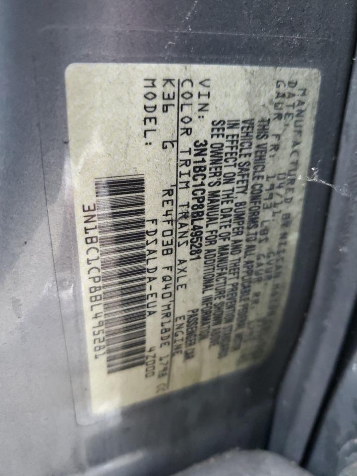 3N1BC1CP8BL495281 2011 Nissan Versa S