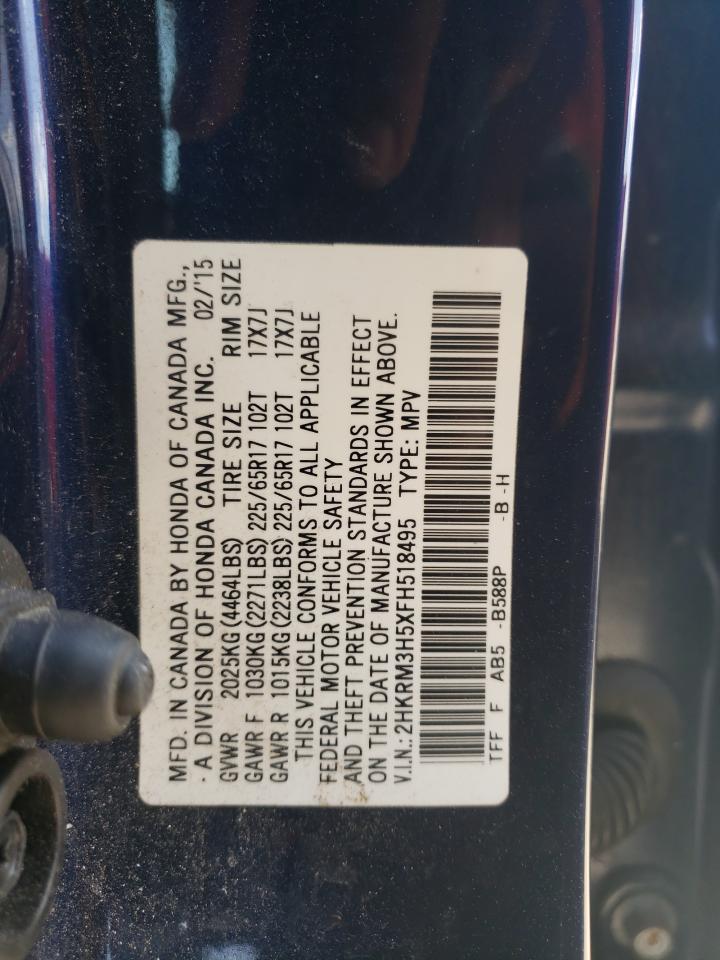 2HKRM3H5XFH518495 2015 Honda Cr-V Ex