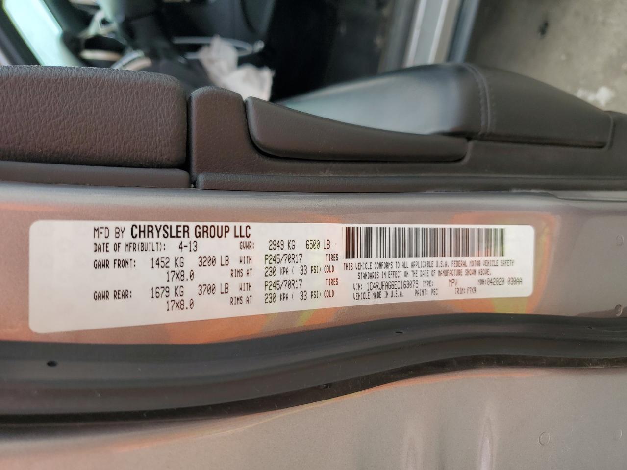 1C4RJFAG6EC163079 2014 Jeep Grand Cherokee Laredo