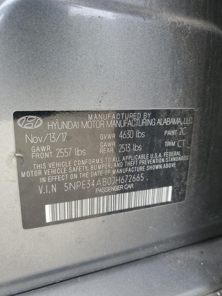 5NPE34AB0JH672665 2018 Hyundai Sonata Sport