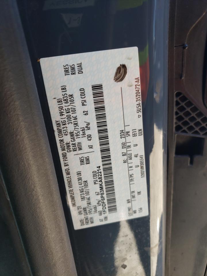 2021 Ford Transit T-350 Hd VIN: 1FDDF6P83MKA82214 Lot: 71116754