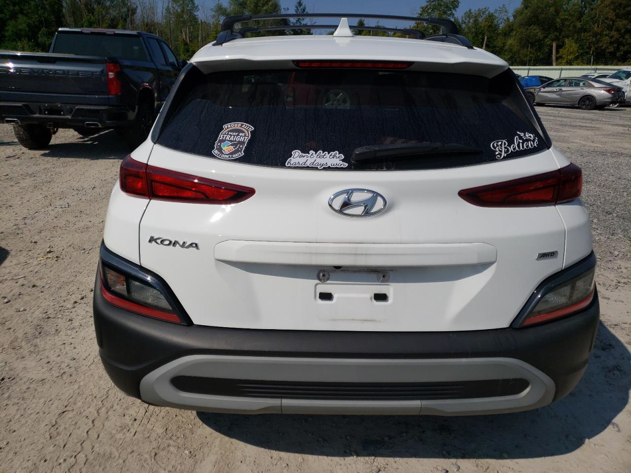 2022 Hyundai Kona Sel VIN: KM8K6CAB3NU820447 Lot: 69930254