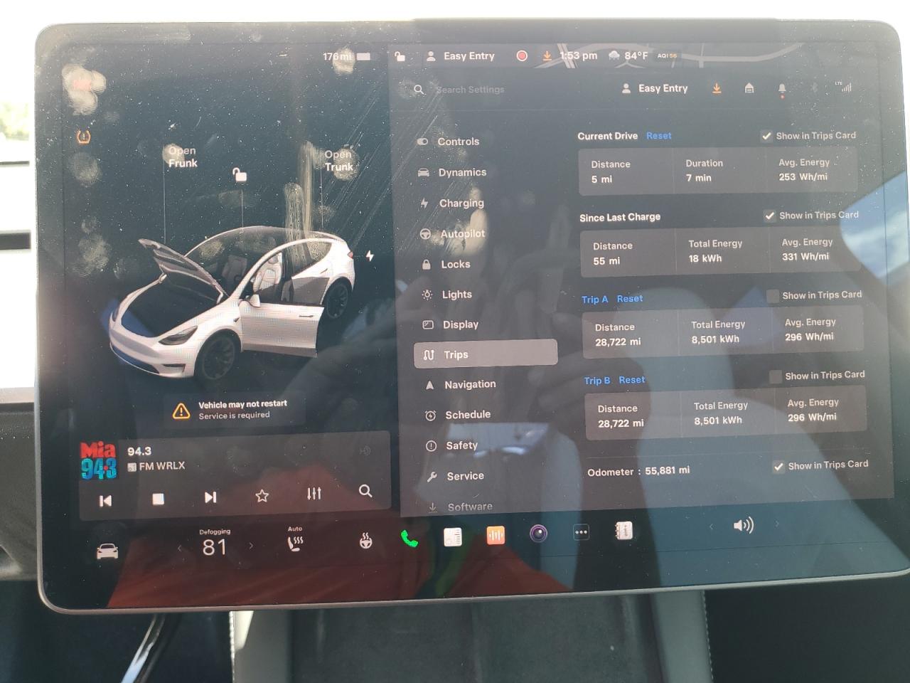 5YJYGAEE4MF266931 2021 Tesla Model Y