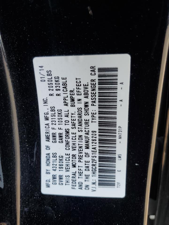 1HGCR2F51EA126209 2014 Honda Accord Sport