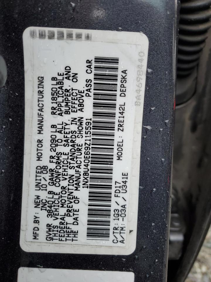 1NXBU40E69Z115591 2009 Toyota Corolla Base