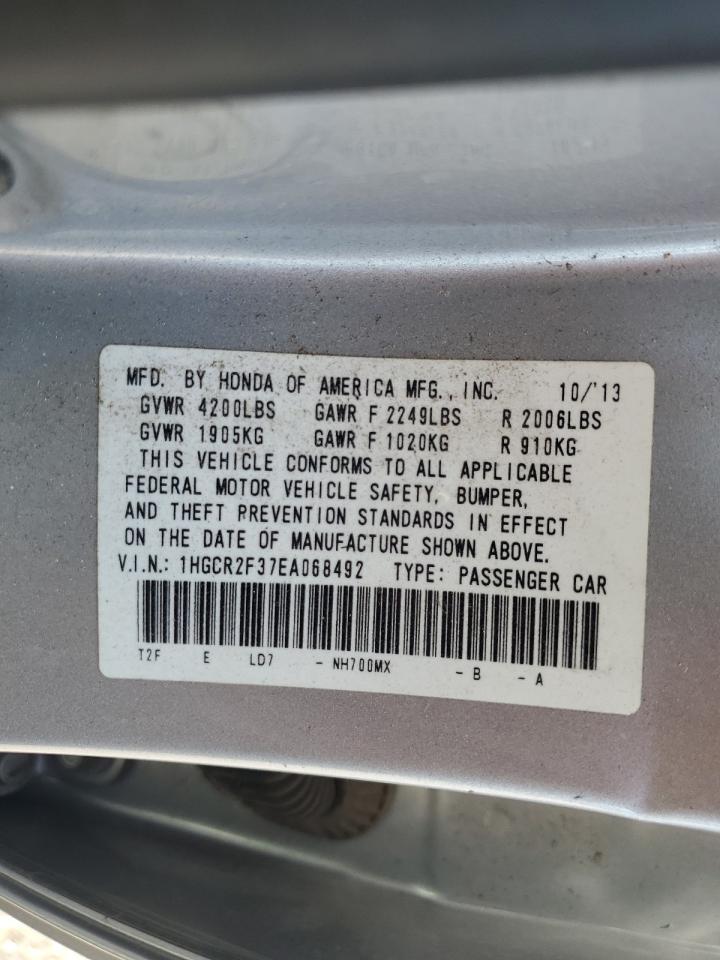 1HGCR2F37EA068492 2014 Honda Accord Lx