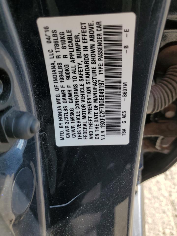 19XFC2F79GE049197 2016 Honda Civic Ex