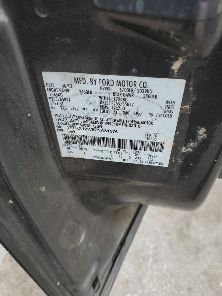 1FTRX12W67NA81576 2007 Ford F150