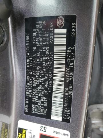 4T1K61AK5LU895331 Toyota Camry XSE 12