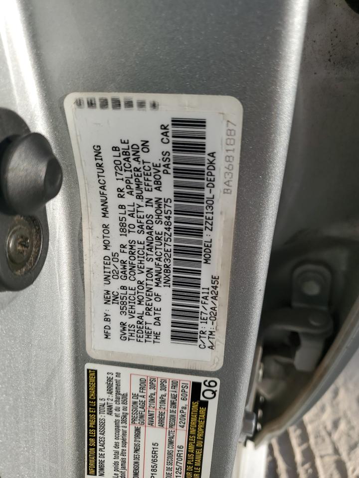 2005 Toyota Corolla Ce VIN: 1NXBR32E75Z484575 Lot: 71555874