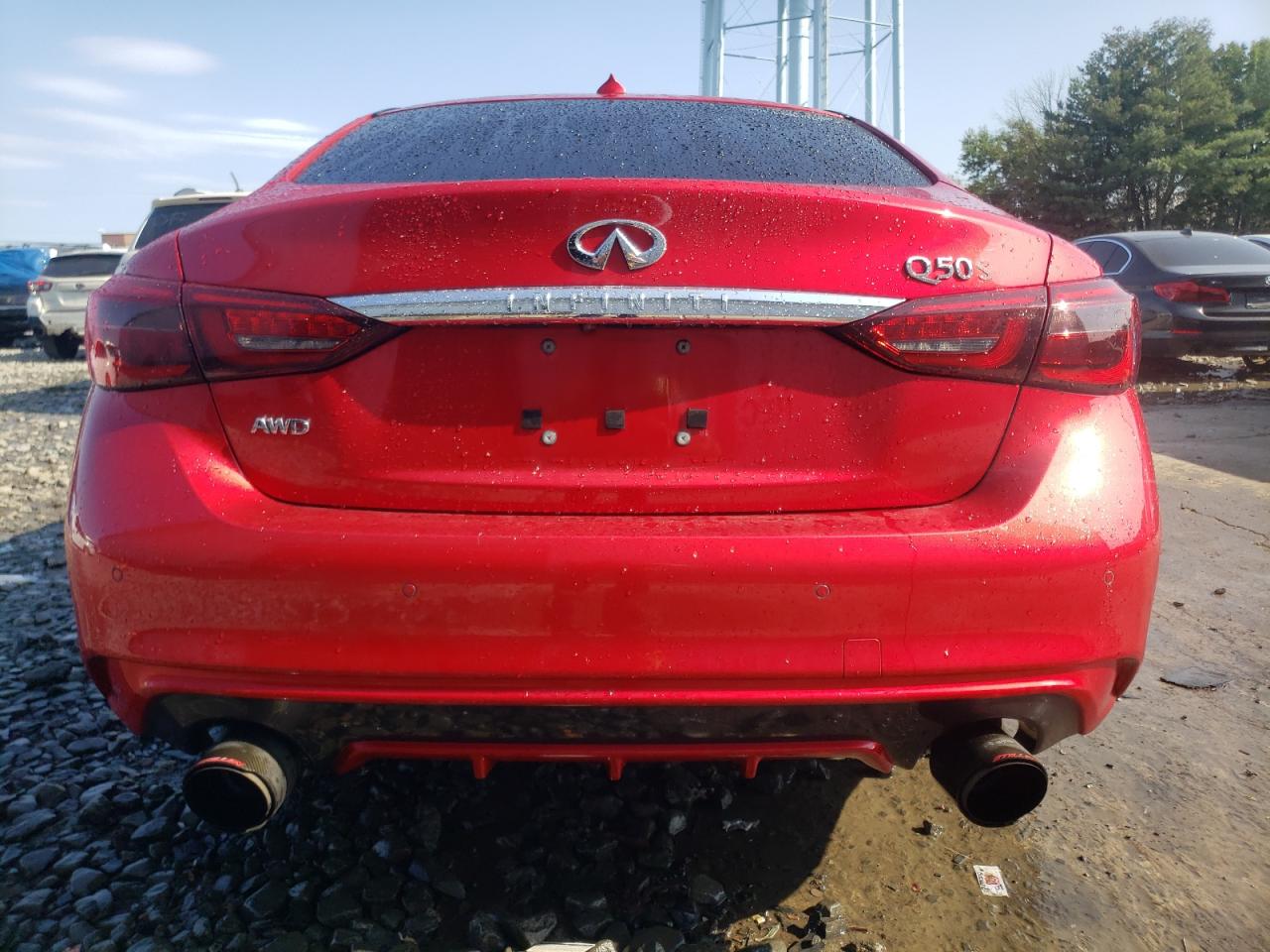 2019 Infiniti Q50 Red Sport 400 VIN: JN1FV7AR7KM800178 Lot: 69869134