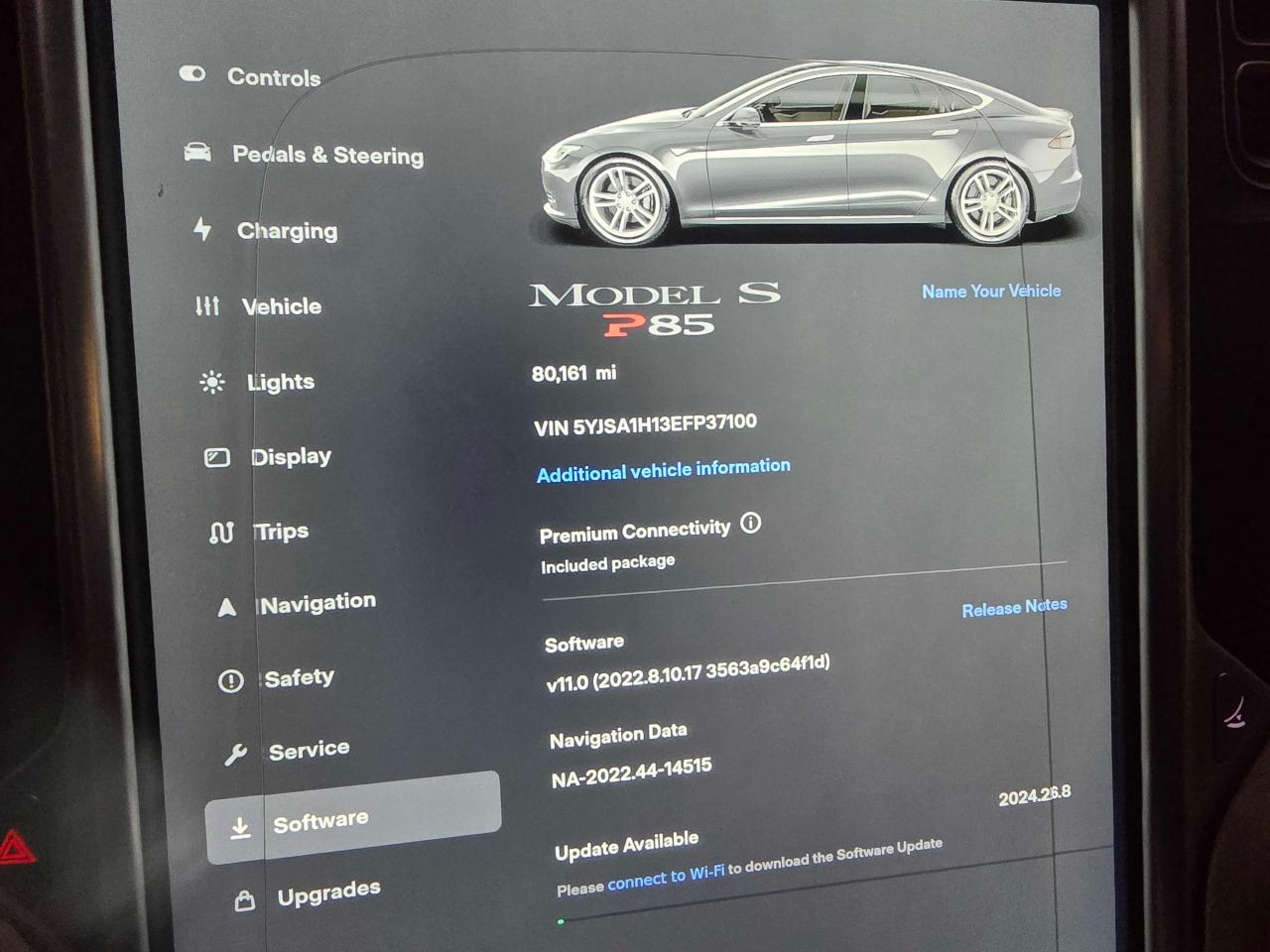 5YJSA1H13EFP37100 2014 Tesla Model S