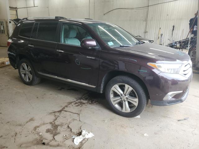  TOYOTA HIGHLANDER 2012 Бордовый