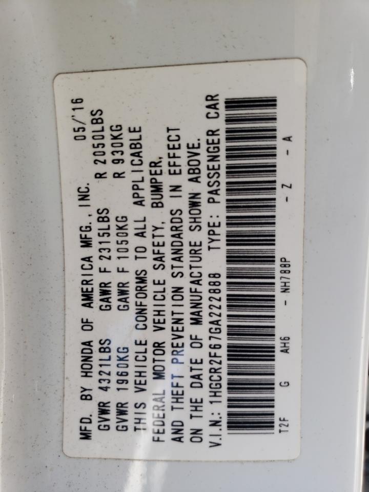 1HGCR2F67GA222888 2016 HONDA ACCORD - Image 14