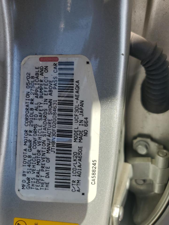 JTHBN30F020084631 2002 Lexus Ls 430