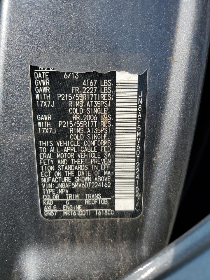 2013 Nissan Juke S VIN: JN8AF5MV6DT224162 Lot: 70772864