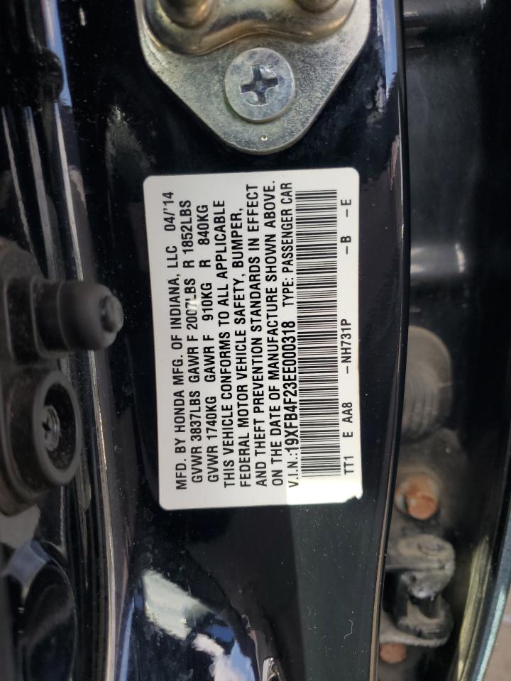 19XFB4F23EE000318 2014 Honda Civic Hybrid