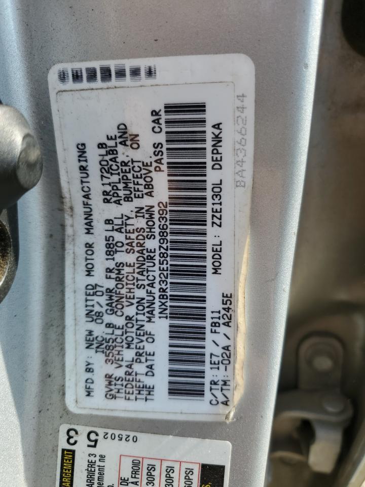 1NXBR32E58Z986392 2008 Toyota Corolla Ce