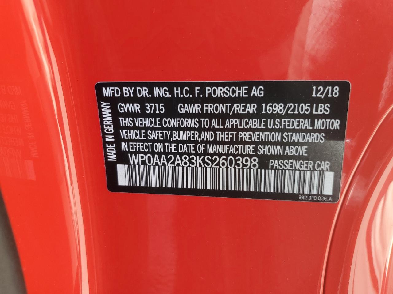 2019 Porsche Cayman - Image 13