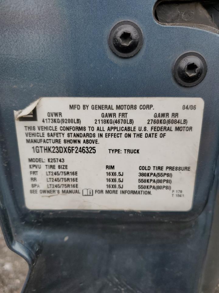 1GTHK23DX6F246325 2006 GMC Sierra K2500 Heavy Duty