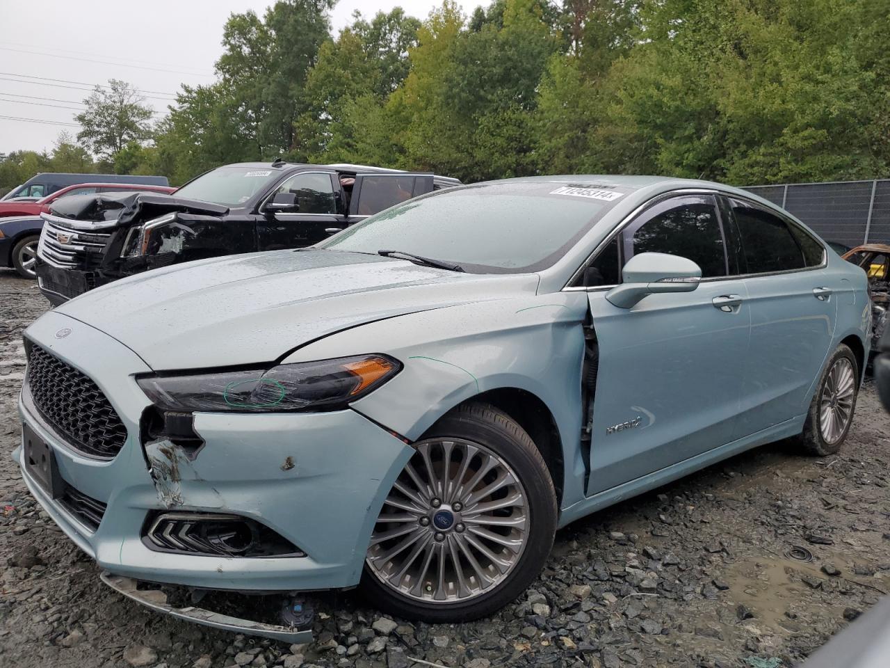 2014 Ford Fusion Titanium Hev VIN: 3FA6P0RU0ER101774 Lot: 71245314