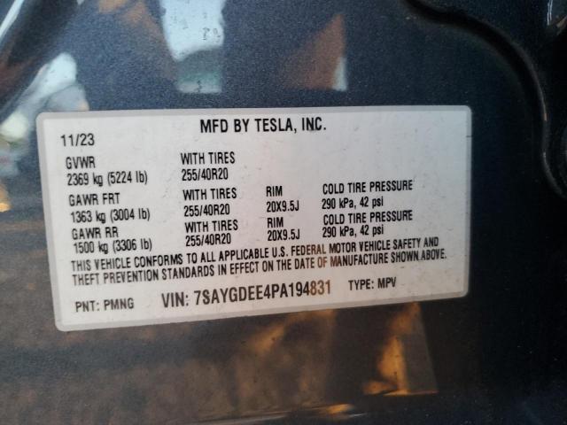 7SAYGDEE4PA194831 Tesla Model Y  14