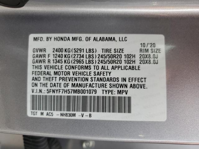 5FNYF7H57MB001079 Honda Passport E 13