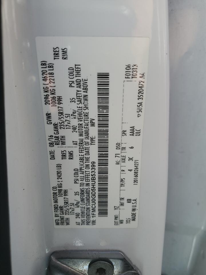 1FMCU0GD5HUB53399 2017 FORD ESCAPE - Image 13