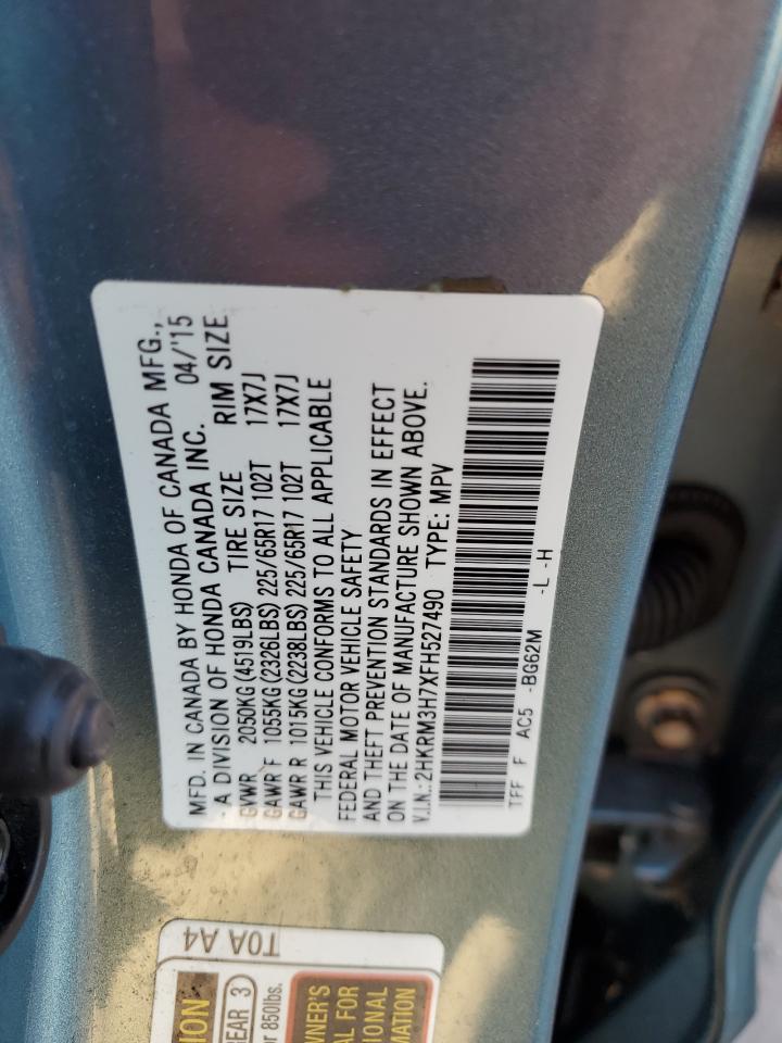 2HKRM3H7XFH527490 2015 Honda Cr-V Exl