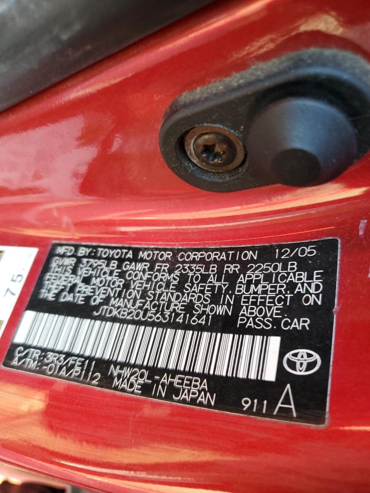 JTDKB20U563141641 2006 Toyota Prius