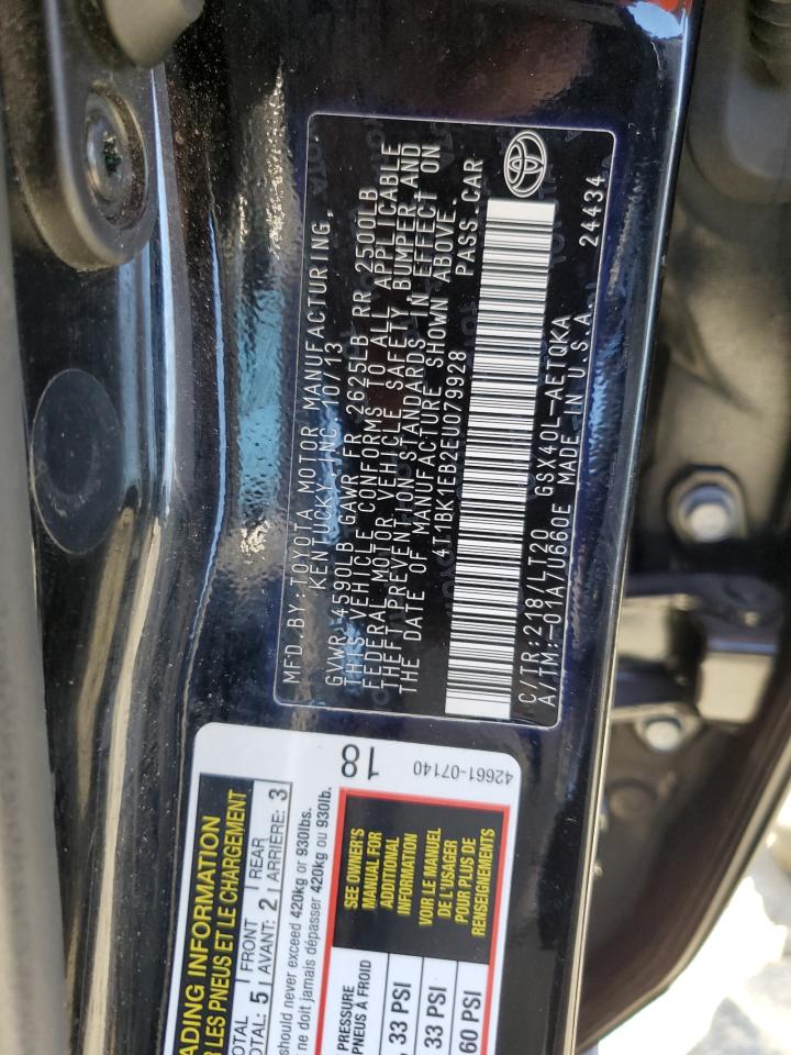 4T1BK1EB2EU079928 2014 Toyota Avalon Base