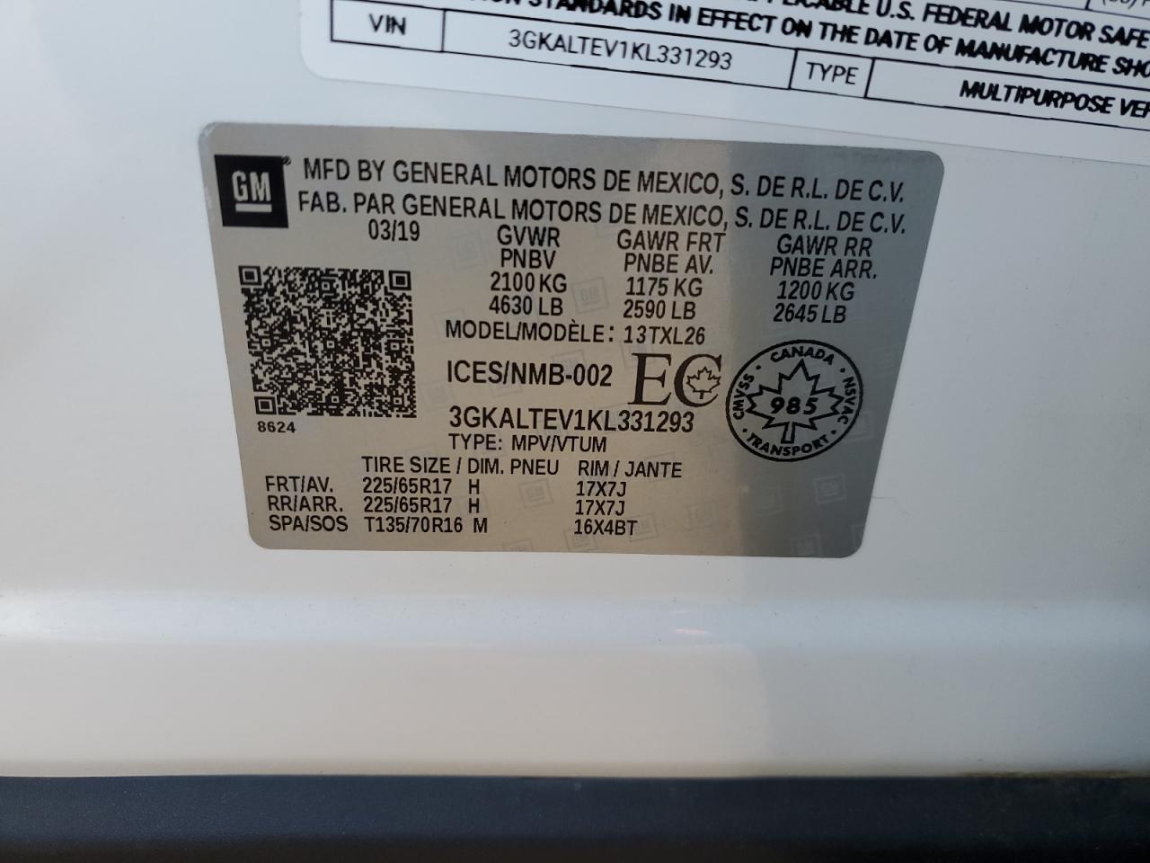 3GKALTEV1KL331293 2019 GMC Terrain Sle