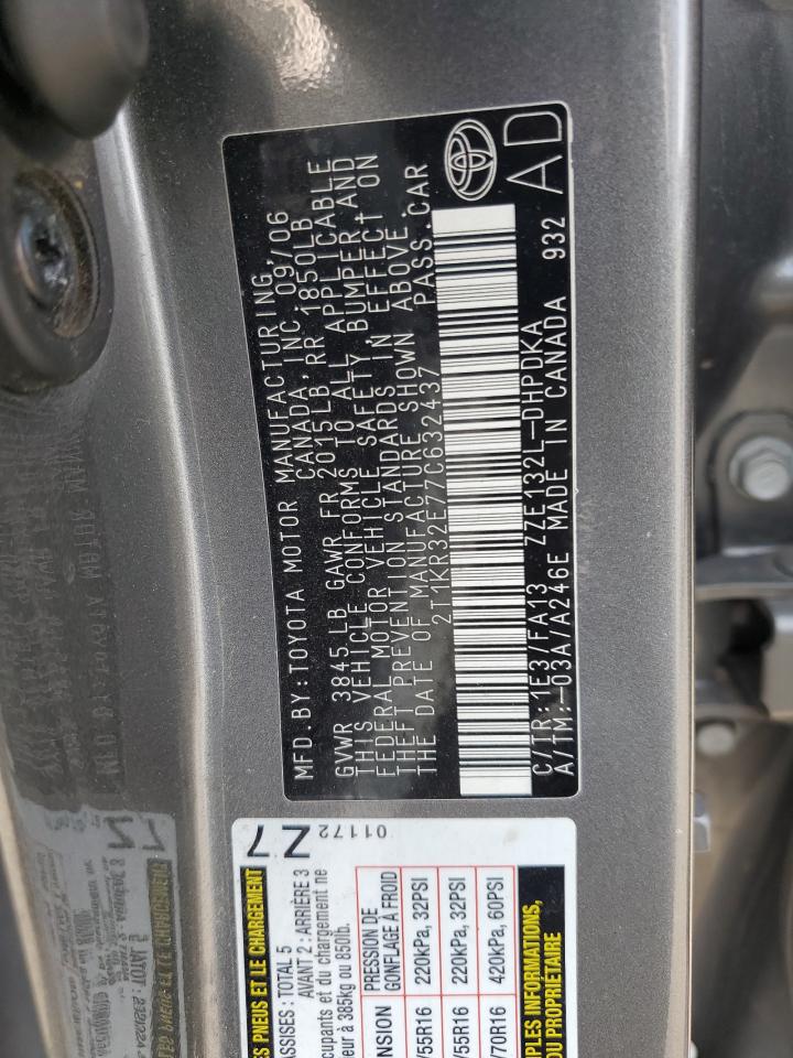 2T1KR32E77C632437 2007 Toyota Corolla Matrix Xr