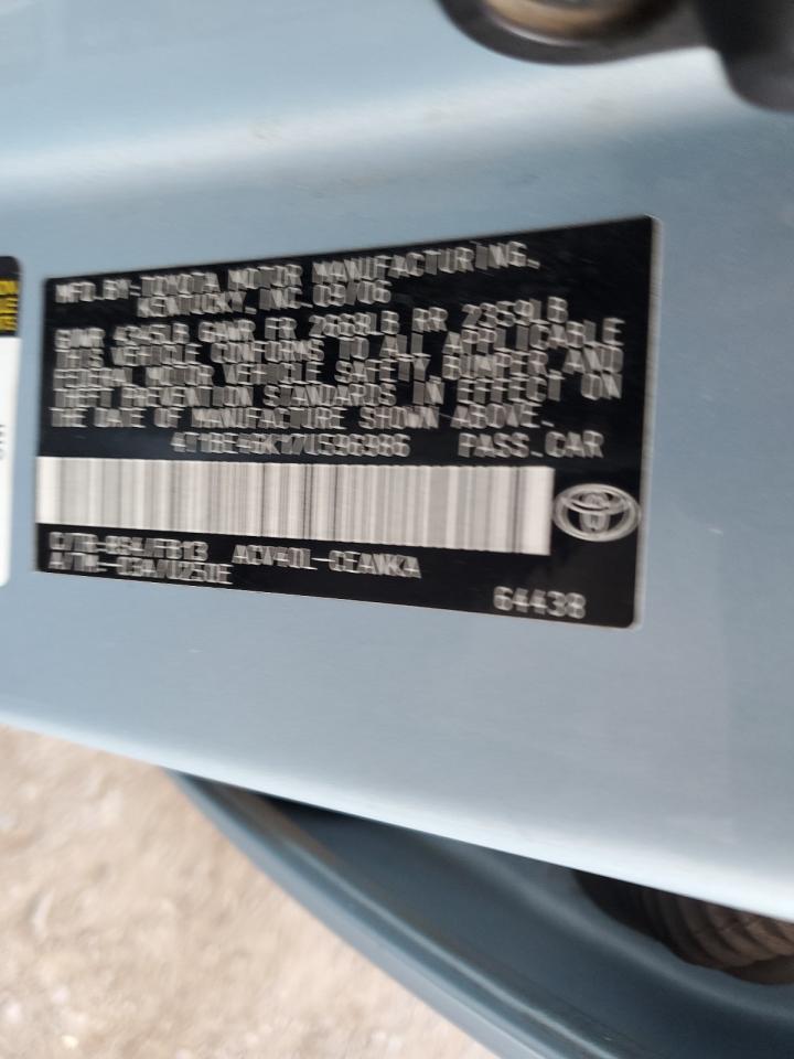 4T1BE46K17U596986 2007 Toyota Camry Ce