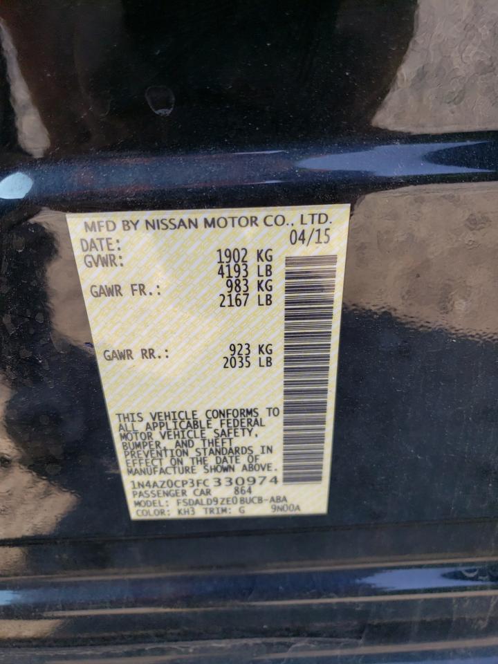 1N4AZ0CP3FC330974 2015 Nissan Leaf S