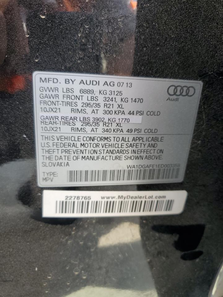 WA1DGAFE1ED003358 2014 Audi Q7 Prestige