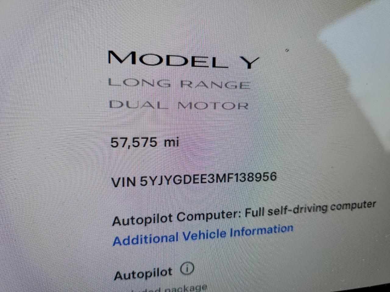 2021 Tesla Model Y VIN: 5YJYGDEE3MF138956 Lot: 71153864