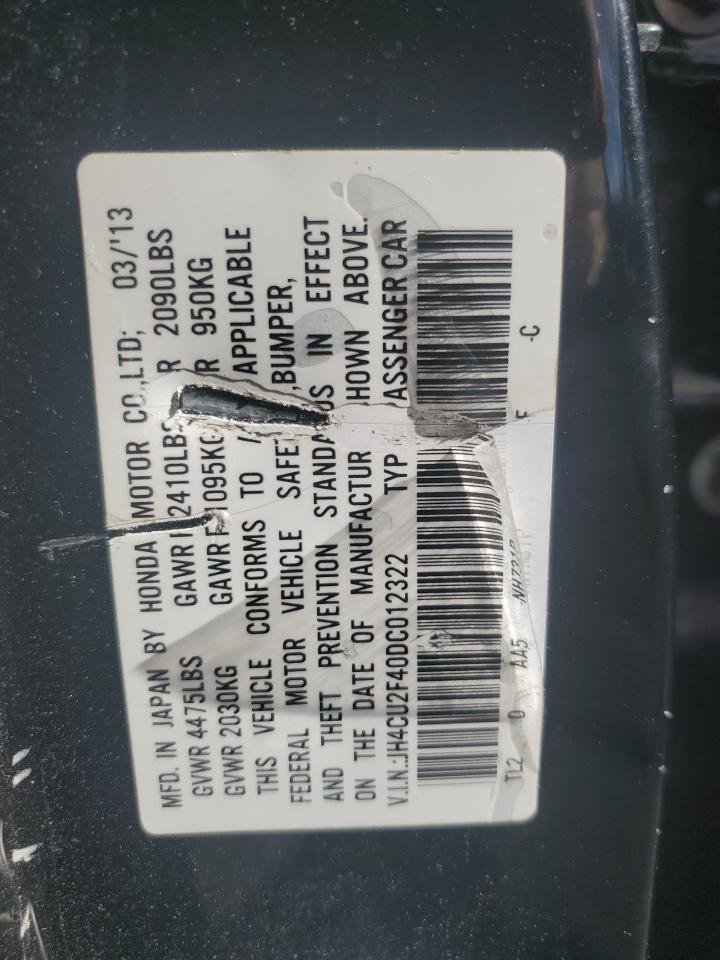 JH4CU2F40DC012322 2013 Acura Tsx