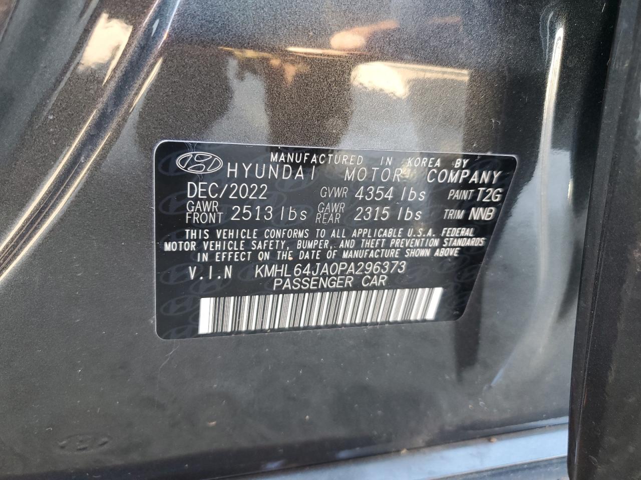 KMHL64JA0PA296373 2023 HYUNDAI SONATA - Image 14