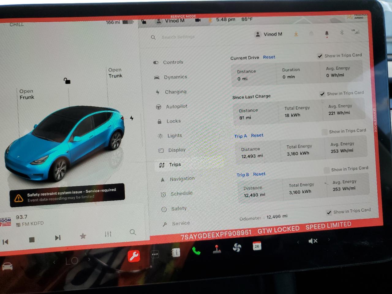 7SAYGDEEXPF908951 2023 Tesla Model Y