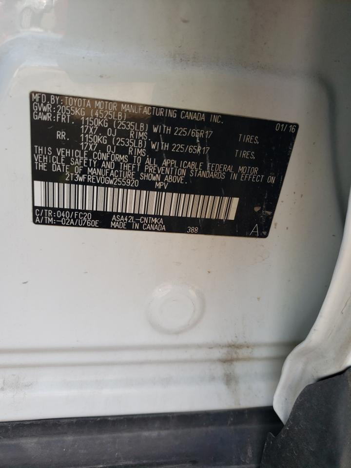 2T3WFREV0GW255920 2016 TOYOTA RAV 4 - Image 14